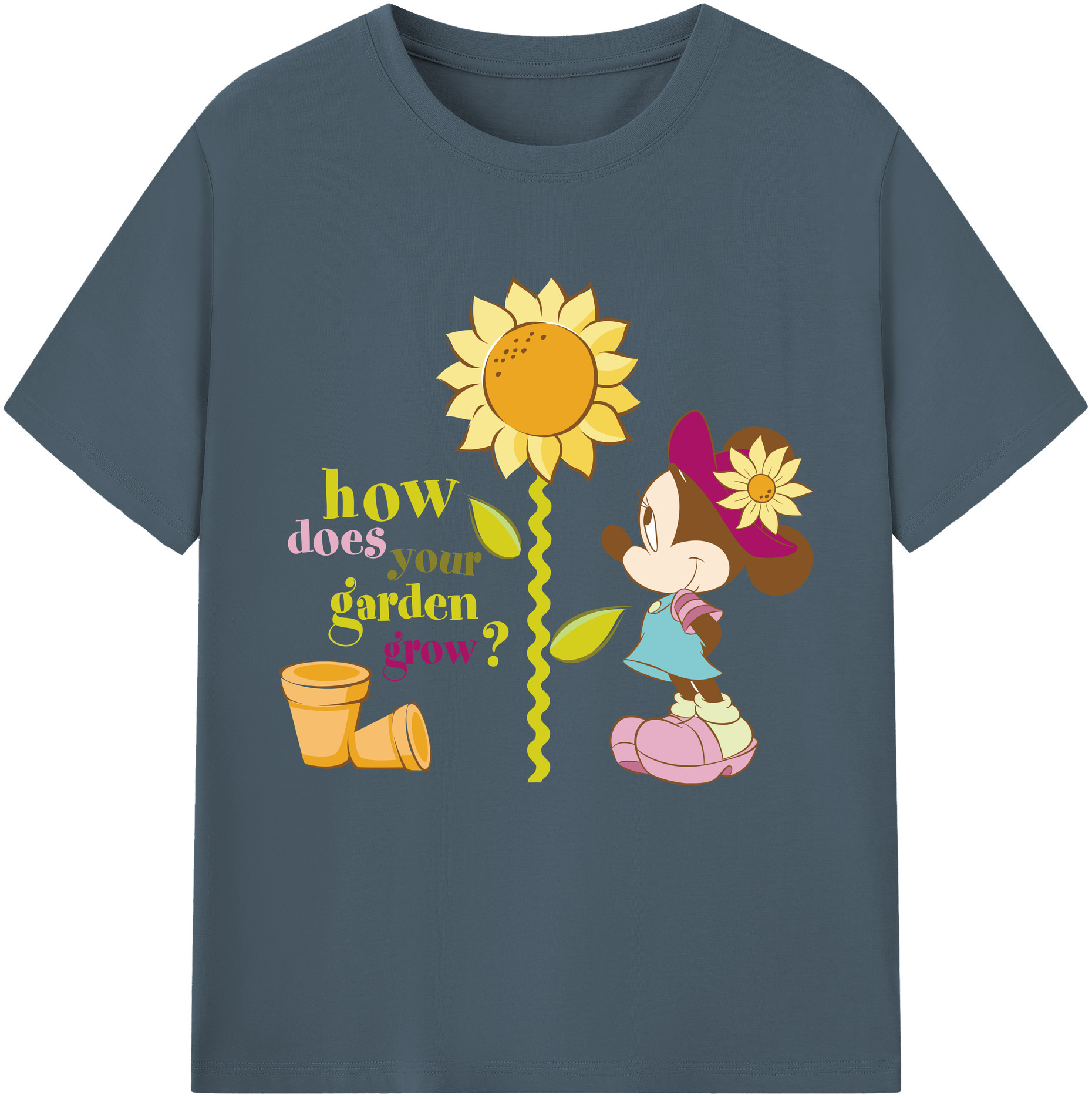 （画像用） ミッキーマウス Mickey Mouse 綿100％半袖Tシャツ（フロントプリント）